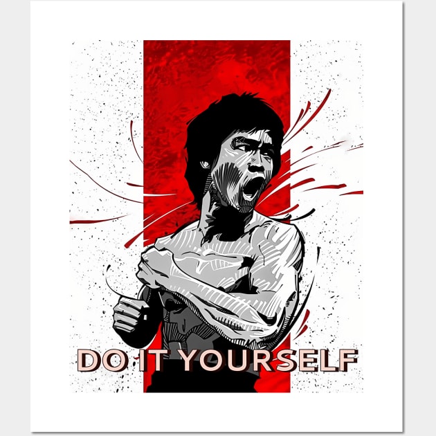 Lee LegendMovie Jeet Kune Do Bruce Be Water Wall Art by Garmentcrooks